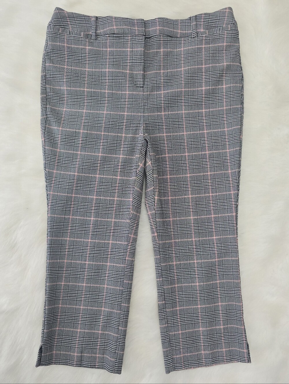 Lane Bryant Plaid Capri Dress Pants